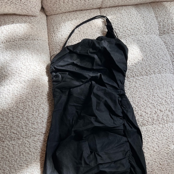 Zara Linen Blend Dress - Picture 2 of 5